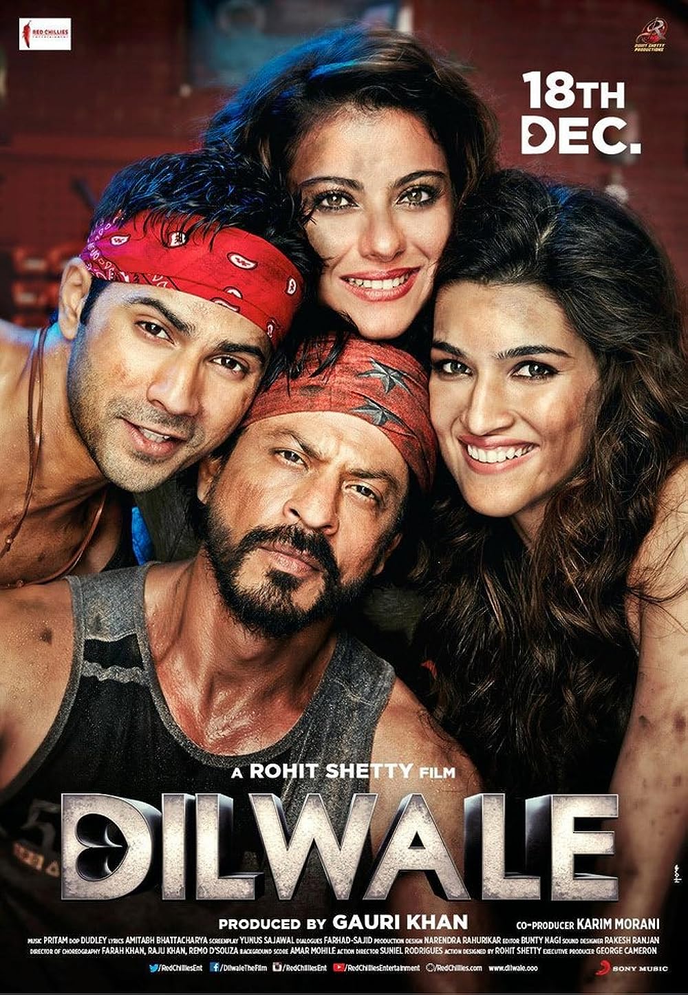 Dilwale 2015 Hindi 480p 720p & 1080p [Hindi] BluRay | Full Movie