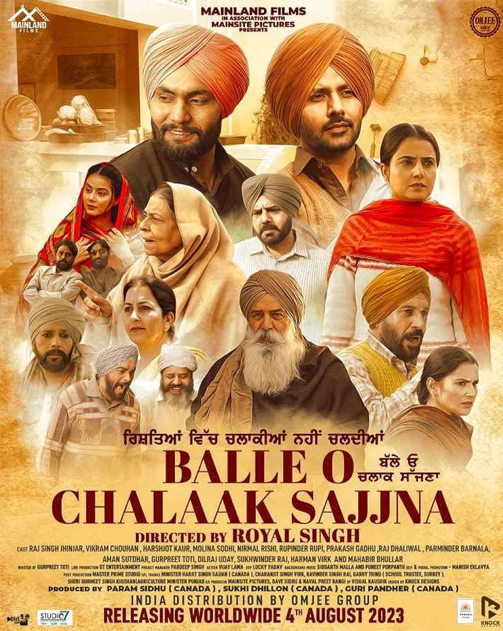 Balle O Chalaak Sajjna 2023 Punjabi 480p 720p & 1080p [Punjabi] PreDVDRip | Full Movie
